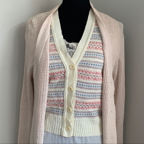 Vintage Jackets & Blazers - Vintage button front sweater vest